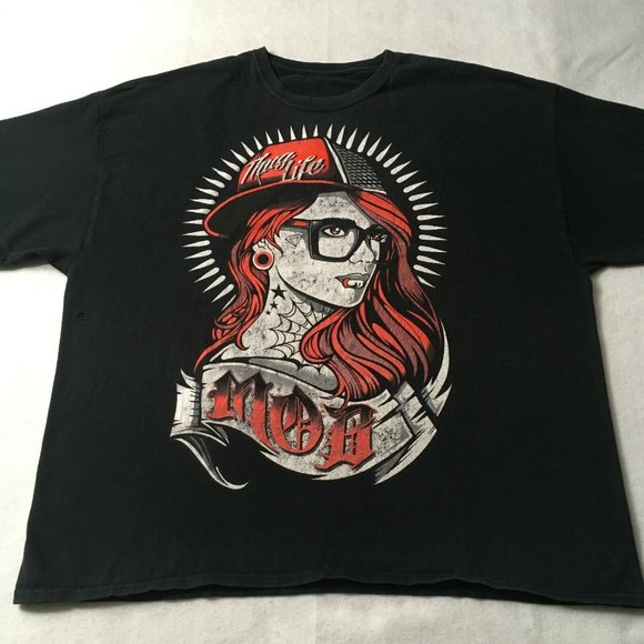 Thug Life T-Shirt Uomo B.Skull Teschio - Nero, Taglia M - Look Moderno In Cotone E Poliestere